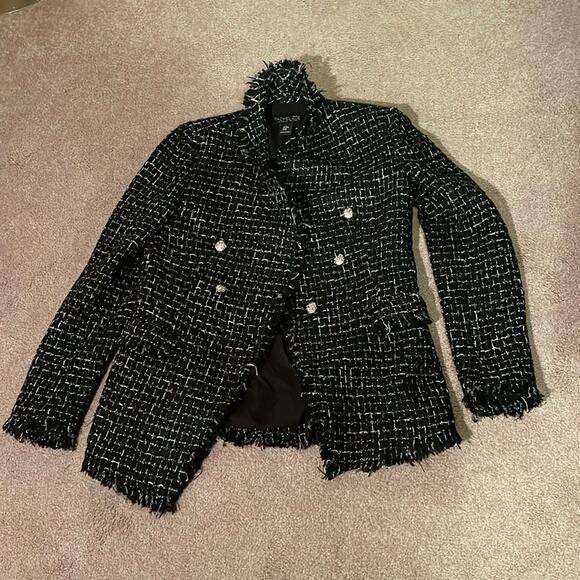 Rachel Zoe Fringed Blazer. M - Picture 3 of 5